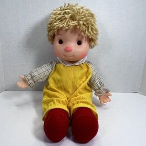 1980s Komfy Kids Astra Trading Yarn Hair Boy Plush Toy 15" Ice Cream Doll